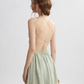 French floral suspender skirt holiday dress petite short skirt high-grade tulle skirt female summer R3487