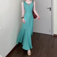Gentle style sleeveless vest dress is super beautiful waist hip fishtail skirt R0702
