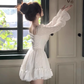Large size French white moonlight dress sweet and beautiful princess tutu skirt R1877