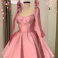 Light blue halter tube top waist princess tutu homecoming dress R3065