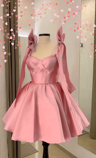 Light blue halter tube top waist princess tutu homecoming dress R3065