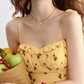 French floral dress holiday style suspender skirt petite short skirt short skirt female summer R3524