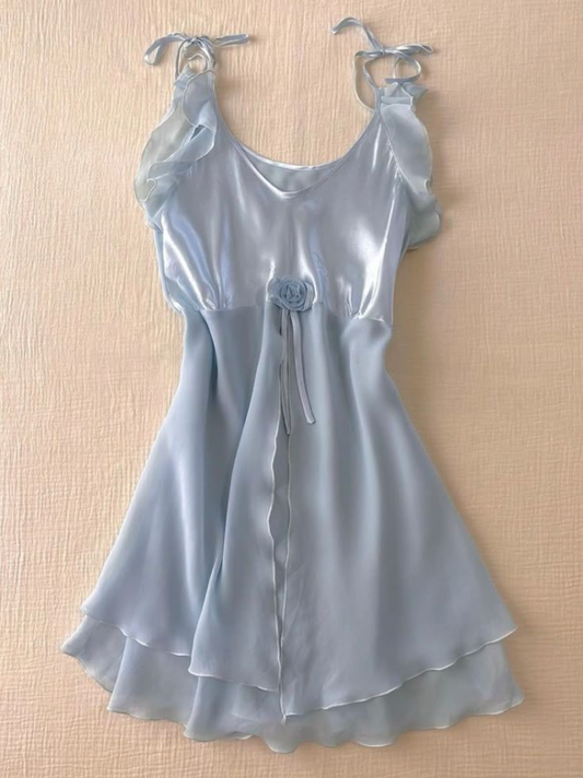 Sexy Sliver Homecoming Dress ,A-Line Deep V-neck Corset Short Prom Dress RS1058