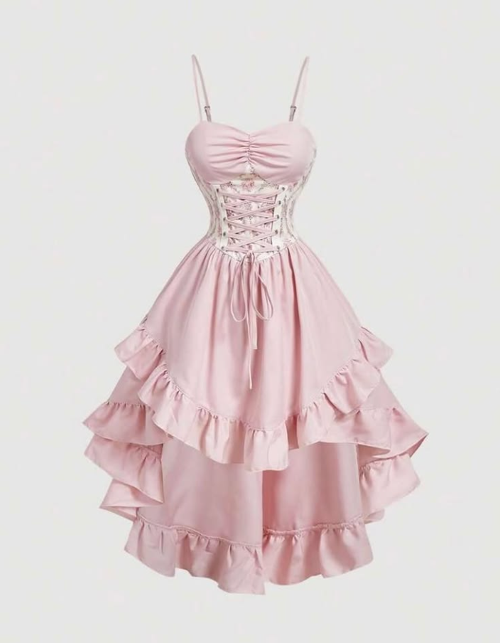 Sweet Blush Pink Prom Dress,A-Line Spaghetti Straps Hi-Lo Bodycon Maxi Party Dress RS1053