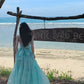 Mint Green Halter Neck Flowy Maxi Dress R9112