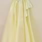 Elegant Pastel Yellow Prom Dress ,A-Line Portrait Silky Beaded Evening Dress RS1075