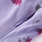 French retro purple floral tea dress 2025 new holiday style long dress R2596