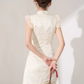 Niche design dress new summer high-end French temperament slimming Chinese style skirt R4299