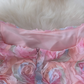 New three-dimensional mesh flower dress design with heavy waist and slim pink dress long skirt R0334