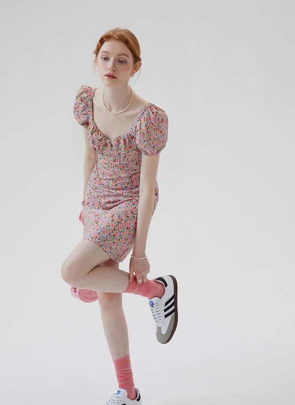 French dress skirt summer short floral skirt petite short skirt female summer 2025 new R3461