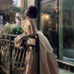 Spring Breeze French Lolita Gradient Pink Fairy Fishbone Sling Lolita Princess Dress Two-piece Set R1656