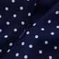 2025 Summer New Blue Polka Dot French V-neck Retro Temperament Long Dress R0947