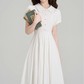 Summer gentle style little white dress new French college style temperament dress R2360