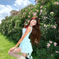 French sweet dress, spicy girl with irregular ruffle edges, summer stunning dress, homecoming dress R2992