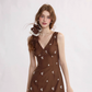 Mia Diary French vest dress summer vacation wear short dress R2713