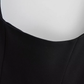 2025 Summer New French Black Dress Square Neck Waist Short Dress R0925