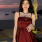 New style women's suspender skirt sweet temperament bow dress R4952