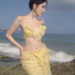 Sexy suspender dress pure desire style clothes super fairy vacation wear backless beach dress R1572