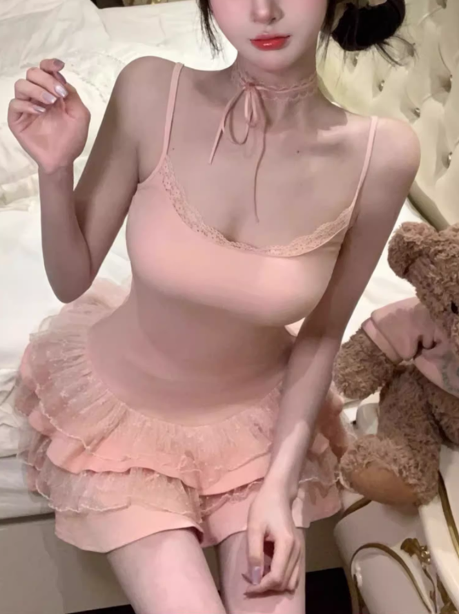 Pure desire style bow knitted blouse 2025 sweet hot girl slim cake skirt suit R1389