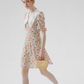 French skirt doll collar mini skirt floral skirt sweet short dress female new style R3559