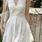 White halter neck design sexy slim A-line short skirt homecoming dress R3972
