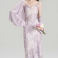 New summer French holiday style swing collar suspender dress plus cardigan shawl complete set R2404