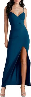 Simple Blue Long Prom Dress, Evening Dress        S5258