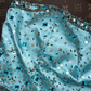 Light blue strapless beaded fitted long ball gown R6893