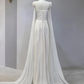 White strapless, fitted, sexy long ball gown/bridal dress R9040