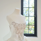 White strapless fitted waist ball gown/bridal dress R8459