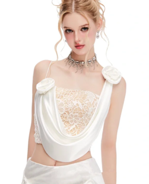 White suspender collar design top slim tight sexy short skirt suit homecoming dress R4392