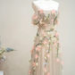 Light apricot strapless fitted long ball gown, bridal dress R8890