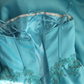 Light blue strapless fitted A-line princess ball gown R6694