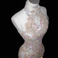 Chinese style slim waist sexy embroidered pattern long skirt, prom dress R5623