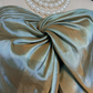 Light green gilded satin bow strapless design waisted mid-length skirt homecoming dress R5002