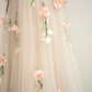 Light apricot strapless fitted long ball gown, bridal dress R8890