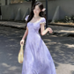 Charming pink slim waist long skirt homecoming dress R3233