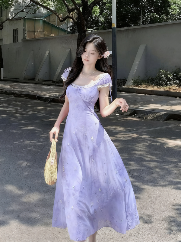 Charming pink slim waist long skirt homecoming dress R3233