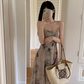 Fairy new Chinese style ink-dyed dress design backless holiday style suspender long dress R1724