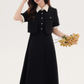 Formal dress shirt dress design niche high-end waist long skirt R2379