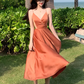 Wearing a celebrity suspender backless dress, slim fairy dress, holiday beach dress R1574