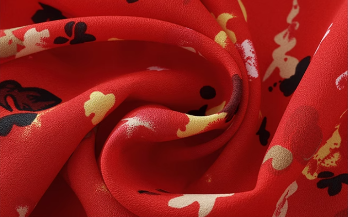 French holiday long red 2025 new dress floral dress R2608