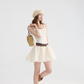 French suspender skirt petite dress short skirt sweet style short skirt high-end female summer R3521