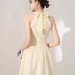 Halter neck dress new summer design French waist slimming temperament skirt high-end R4301