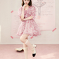 High-quality texture of the skirt, fairy-like ruffled dress with whitening effect R4985