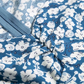 2025 Summer New French Square Neck Blue Temperament Floral Holiday Platycodon Dress R0945