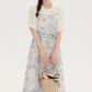 French first love pure sling dress new beautiful suit skirt R2392