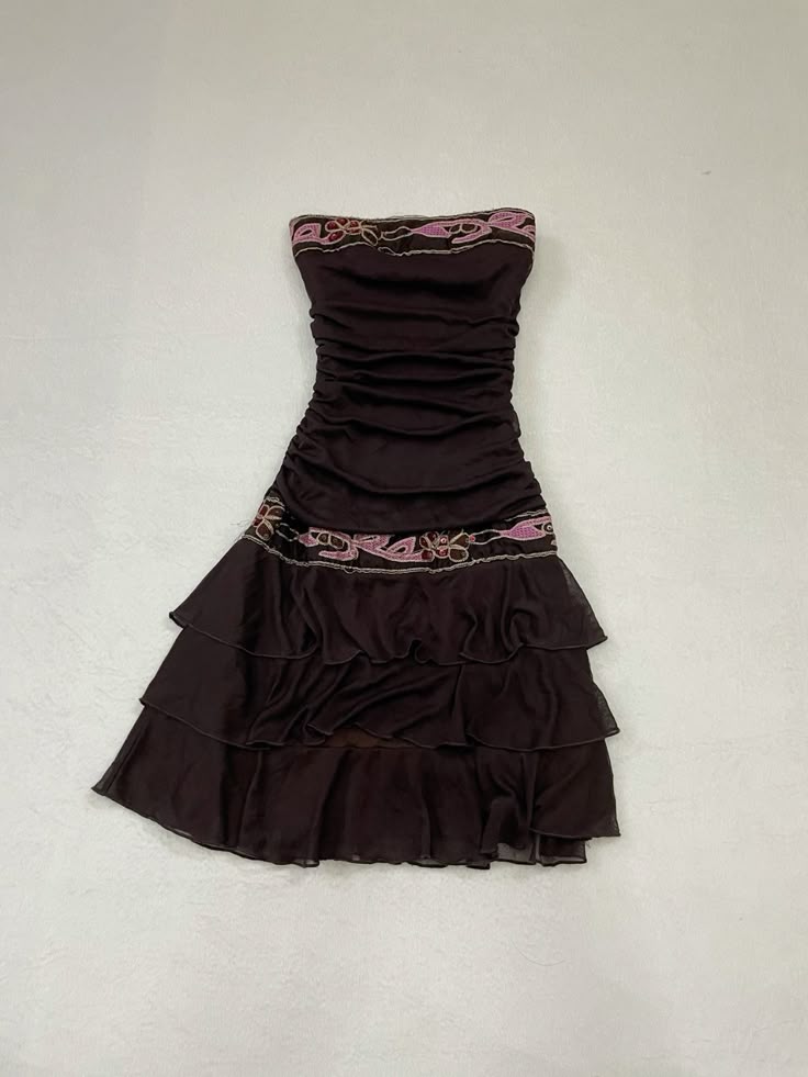 Dark-colored tube-top lace waist-hugging mini skirt homecoming dress R2673