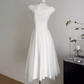 White suspender dress new style mesh fluffy fairy high-end long skirt R1980