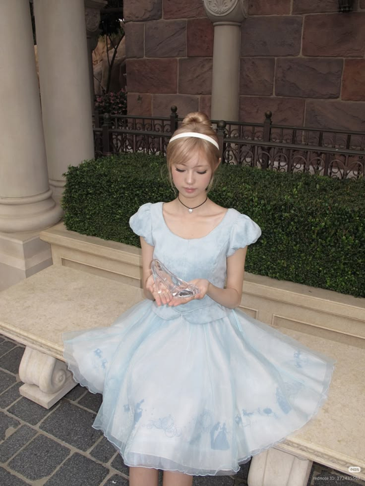 Clean Tulle Women's Homecoming Dress Pale Blue Corset Short Prom Gown Birthday Dress RS3125